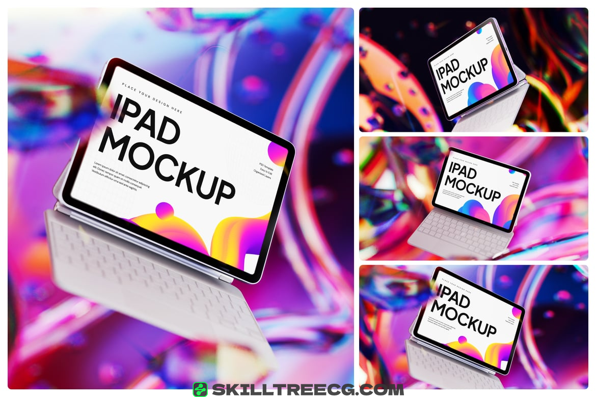 Vibrant Tech iPad Mockup（147464）-技能树